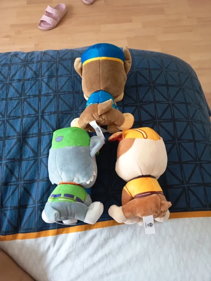 Peluches Chase, Rocky et Ruben Paw Patrol - photo numéro 2