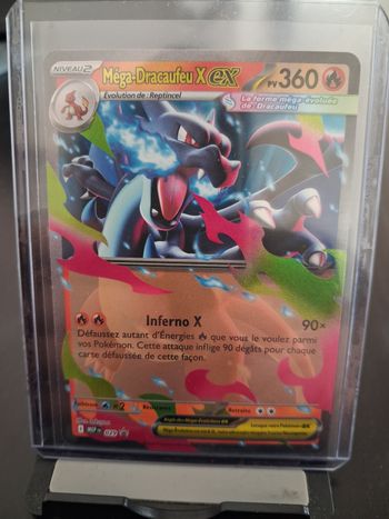 ✨ CARTE POKÉMON MÉGA-DRACAUFEU X EX 029 - HOLO - ÉTAT NEUF ✨