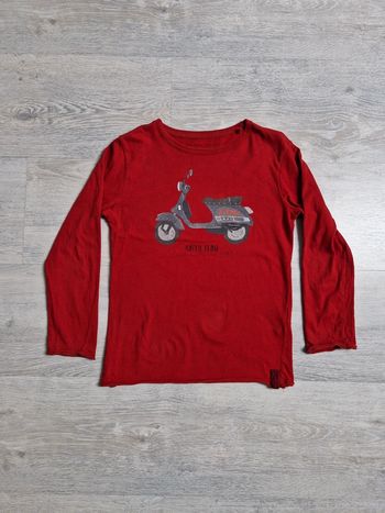 Tee-shirt manches longues 6-7 ans zara bordeaux