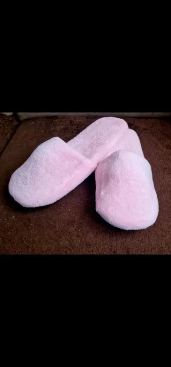 Pantoufles femme rose