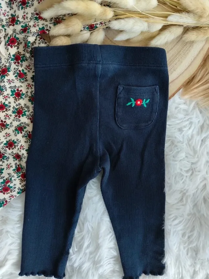 Ensemble pull fleuri+legging et bandeau cheveux sergent major fille 9 mois 🎀 - photo numéro 9