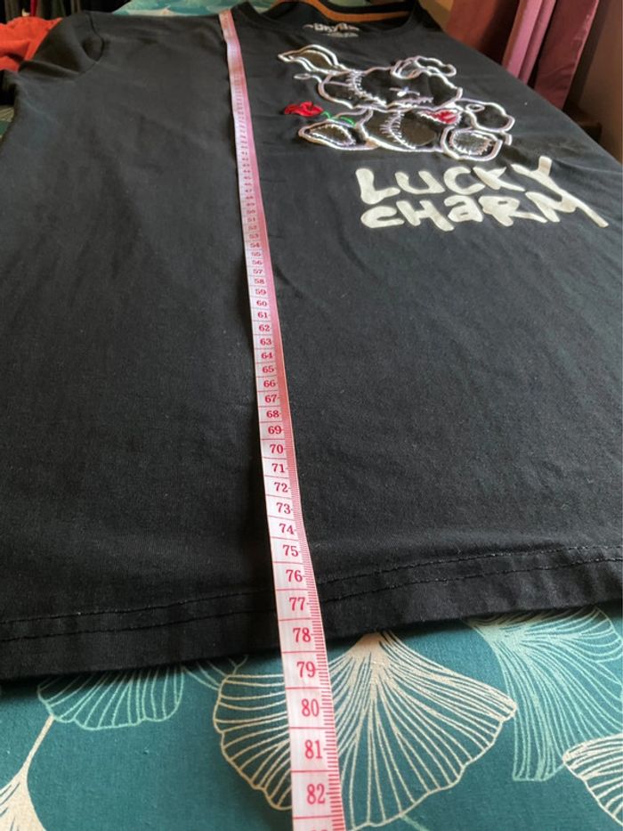 T-shirt noir pour homme BKYS Lucky Charm taille 3XL 376 - photo numéro 8