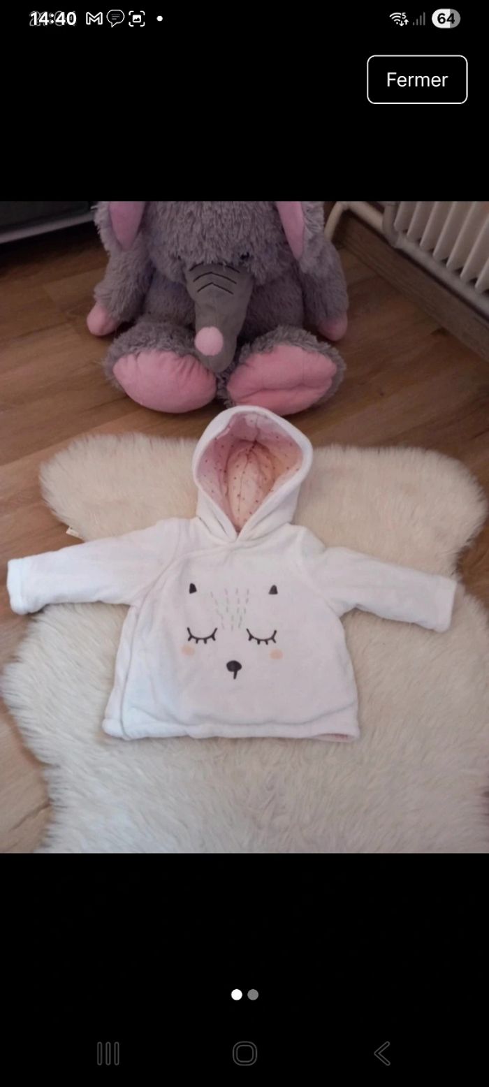 Magnifique veste chaude 6 mois