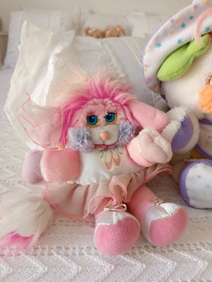 Lot peluches Popples, bébé et danseuse - photo numéro 4