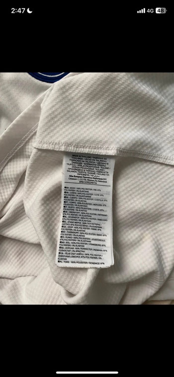 Haut entraînement PSG Nike - blanc Fly Emirates - taille M - officiel - photo numéro 6