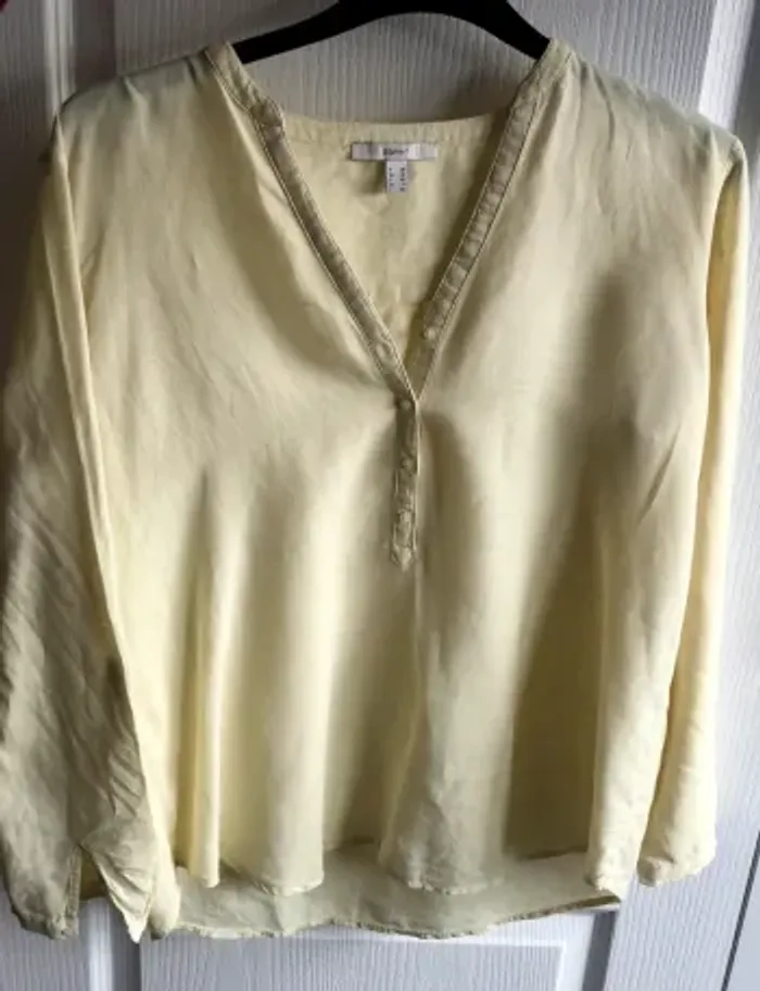 Chemise esprit jaune pale - photo numéro 4