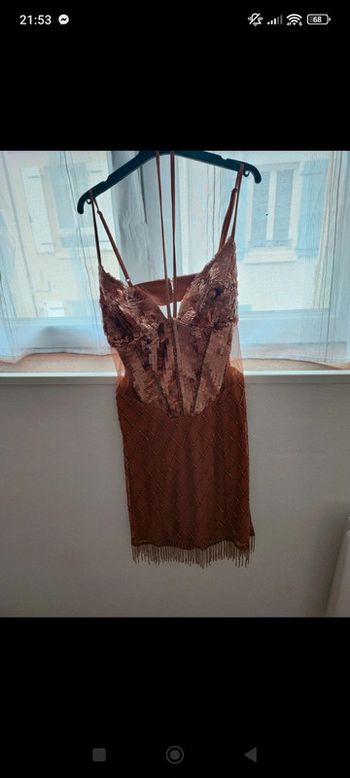 Robe cocktail bronze