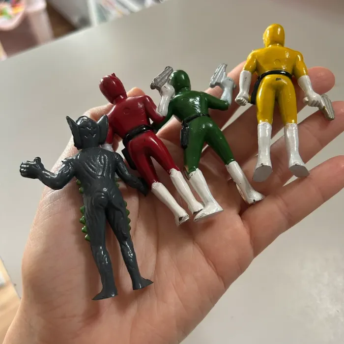 Lot figurines bootleg bioman power rangers vintage - photo numéro 5
