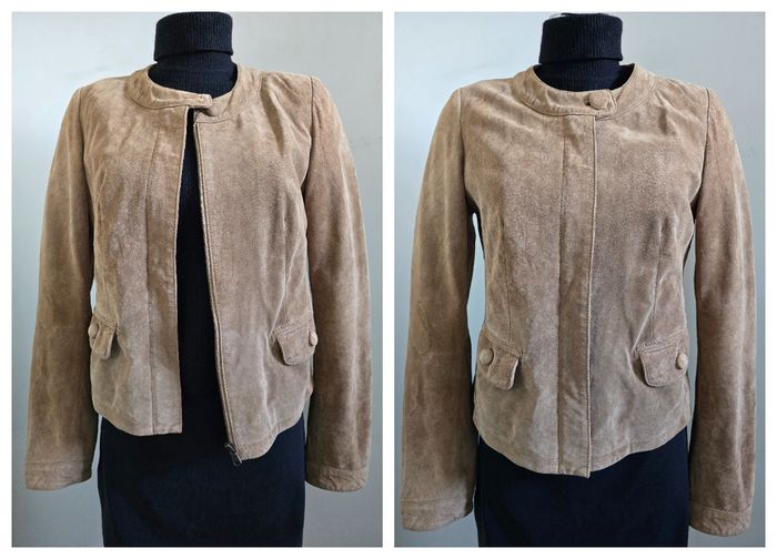 📌 Blouson Veste en Cuir suédé (daim)- Laura Clément - photo numéro 3