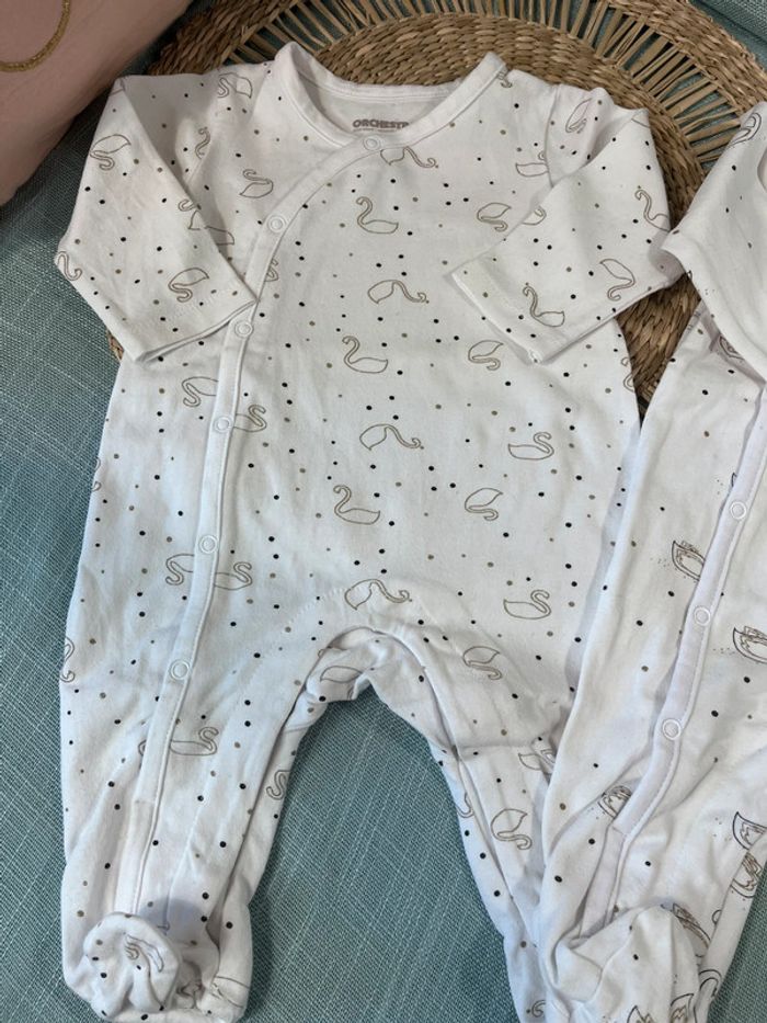 Lot 2 pyjamas coton taille 3 mois - photo numéro 3