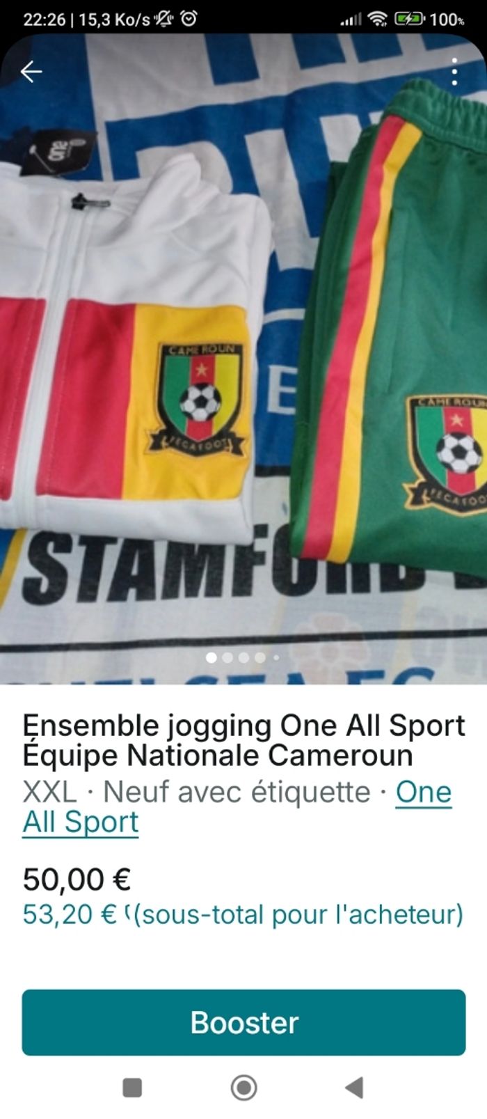 Ensemble jogging vert blanc One all sports - photo numéro 2