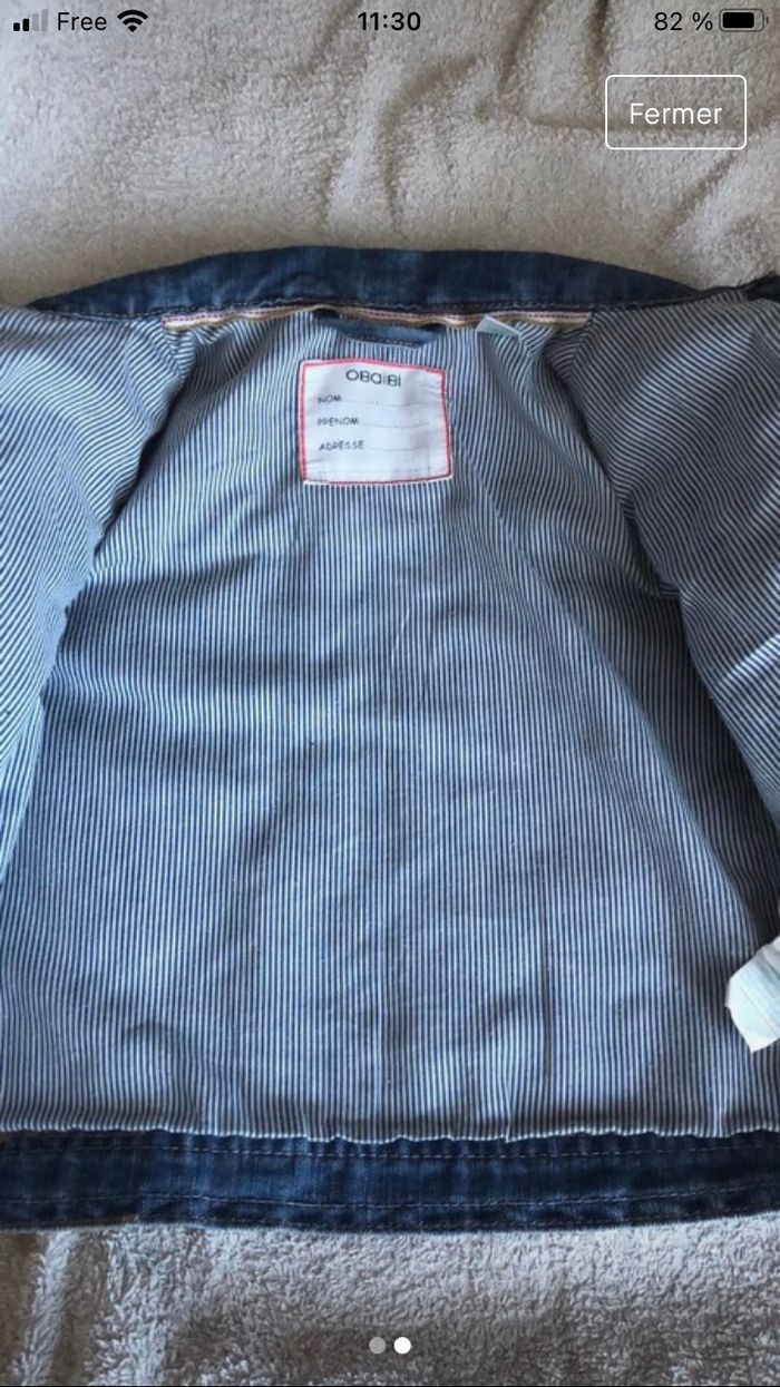 Veste en jean 18 mois - photo numéro 2