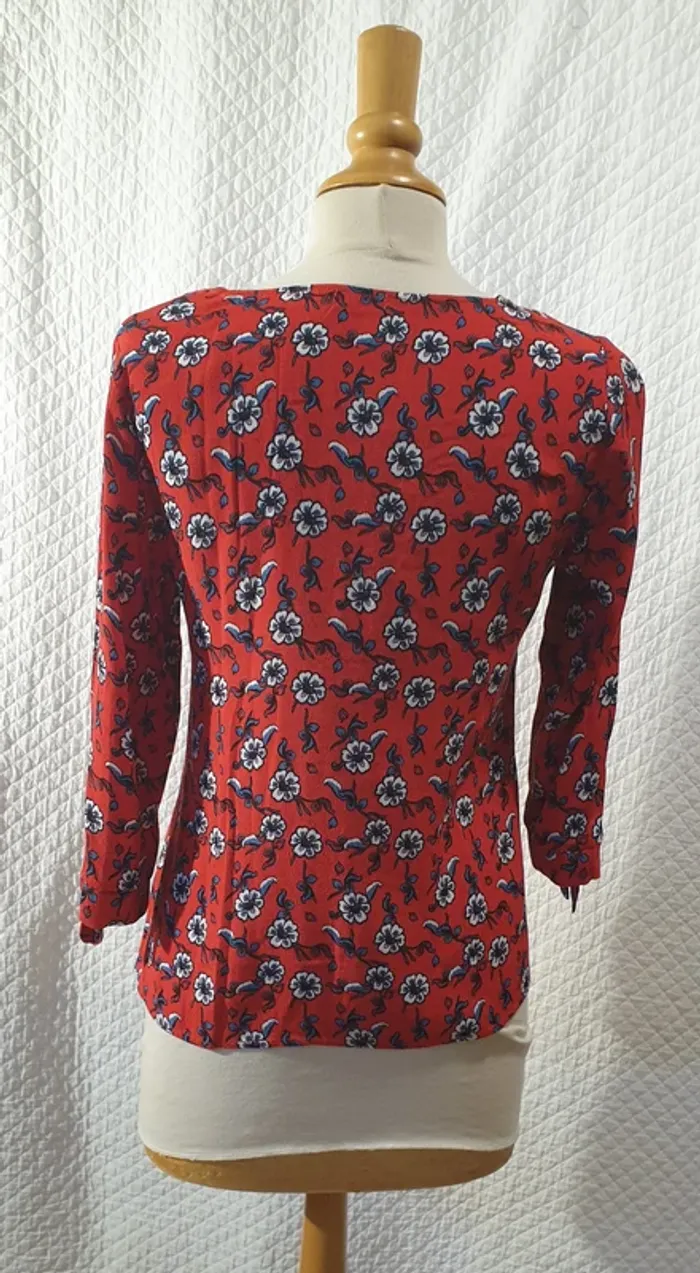 Tunique multicolore motifs fleurs DDP - photo numéro 3