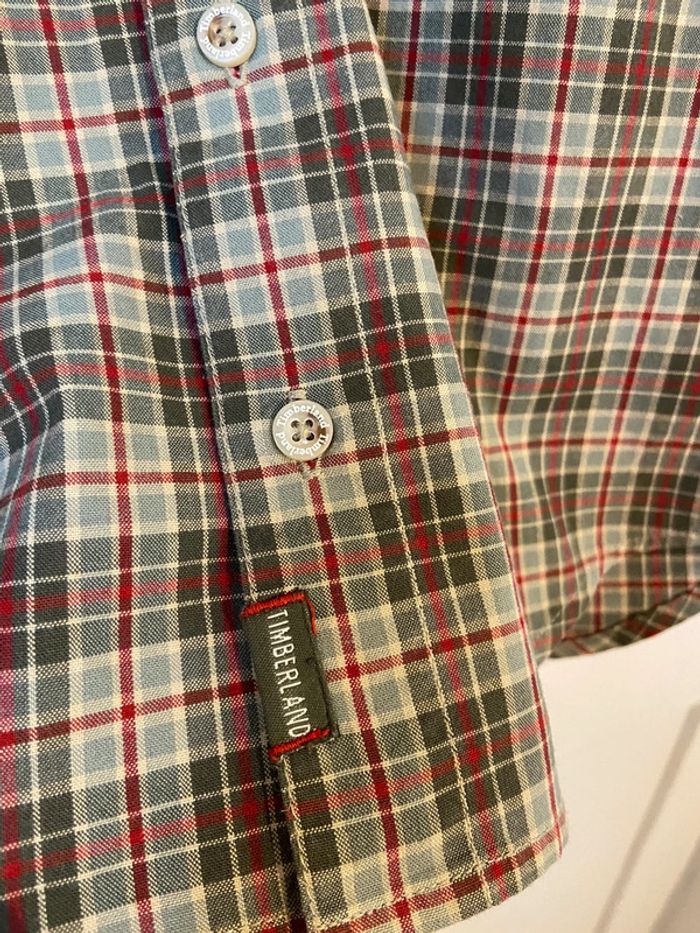 Chemise à carreaux Timberland neuve 6 ans - photo numéro 4