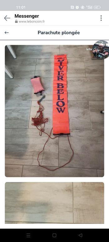 Parachute de plongée