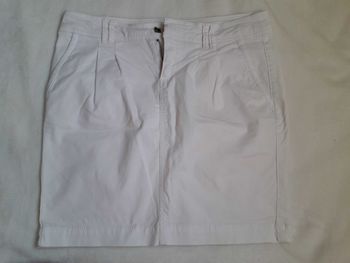 Jupe droite blanche