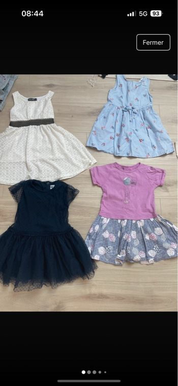 Lots robes 4 robes 4 ans