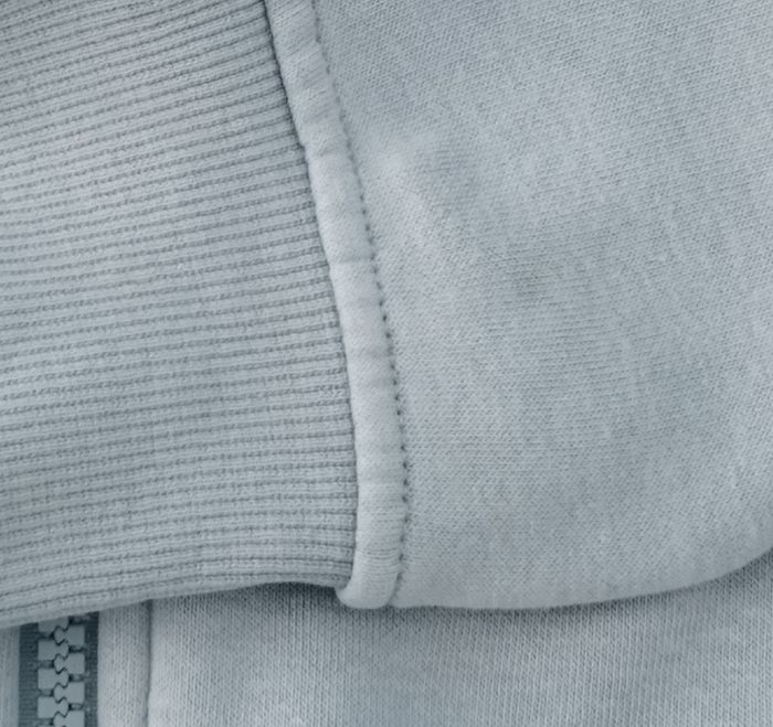 Gilet zippé  à capuche bleu ciel - photo numéro 7