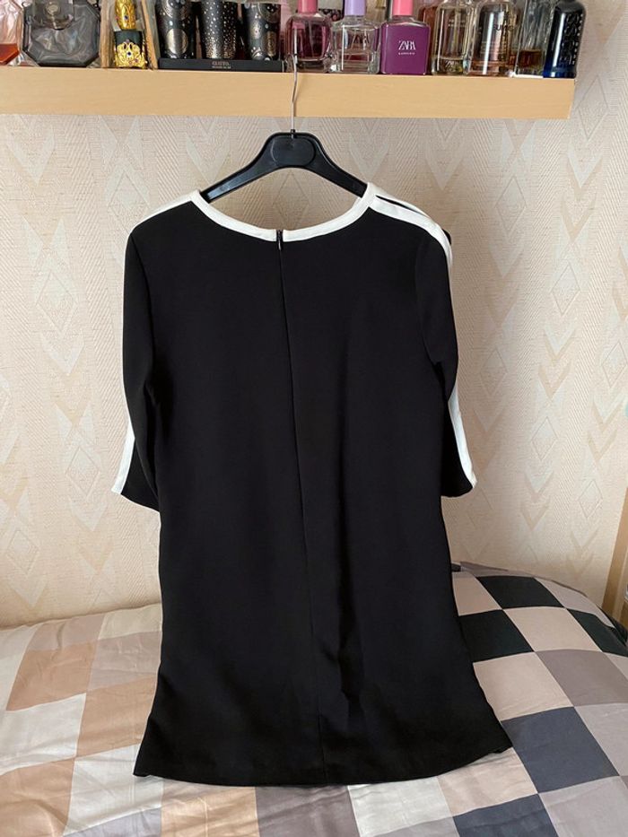 Superbe belle robe chic noire et blanche Mango taille XS - photo numéro 6
