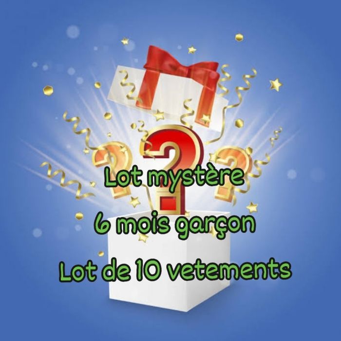 Lot mystere 6 mois garcon