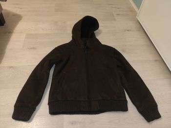 Blouson garçon effet daim taille 12 ans