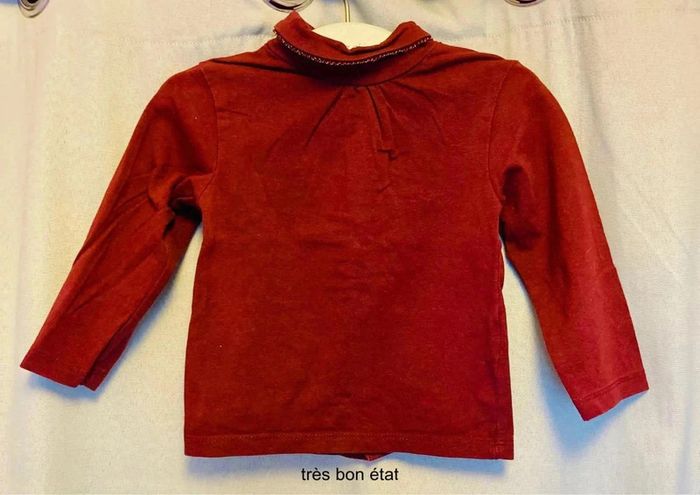 Lot 5 hauts manches longues 9-12 mois - photo numéro 8