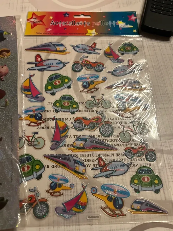 Lots de 6 planches stickers - photo numéro 2