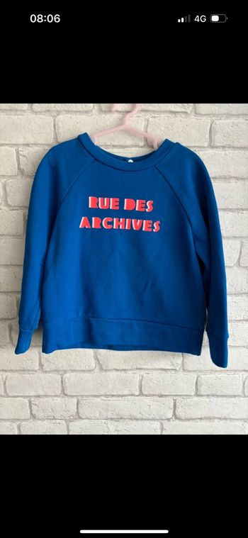 Sweat jacadi taille 6 ans