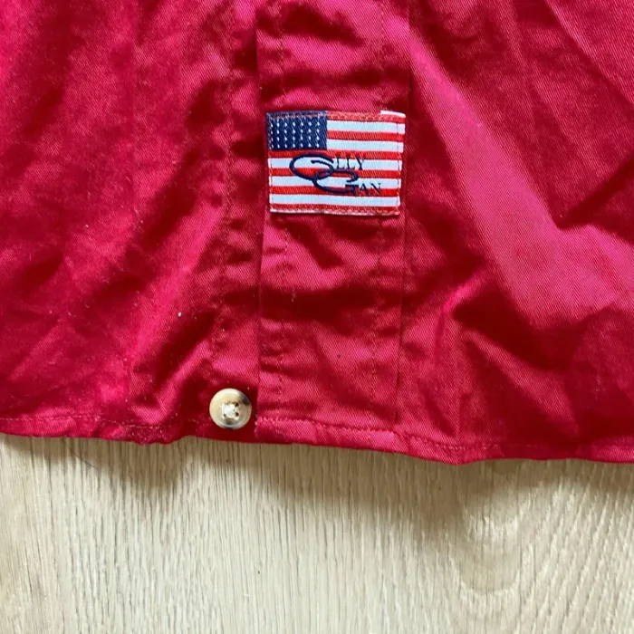 Olly Gan Sport Way of Life Chemise Rouge Homme Logo brodé Ours USA American Bear (Taille L) - photo numéro 4
