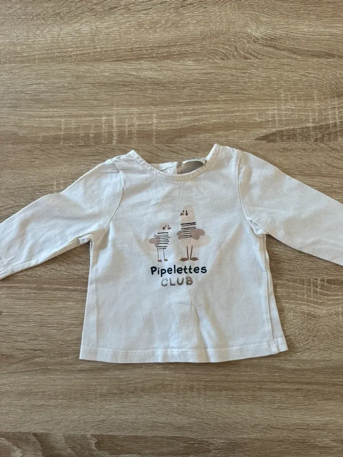 T-shirt a manches longues Pipelettes Club