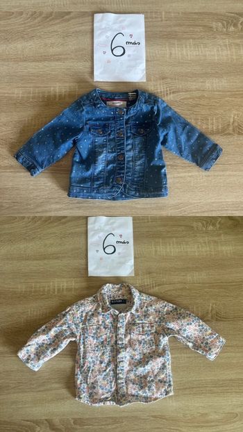 Lot 2 vestes bébé 6 mois