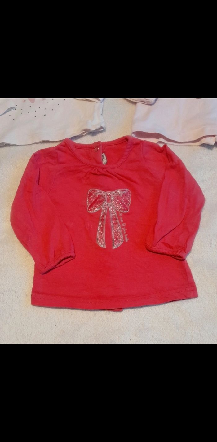 Lot Tee-shirts ML 3mois - photo numéro 5