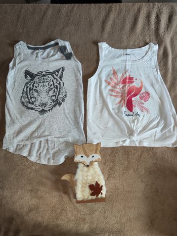 Lot de 2 débardeurs 8 ans