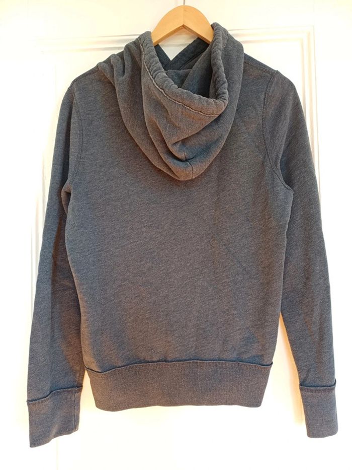 Sweat à capuche bleu Hollister - photo numéro 3