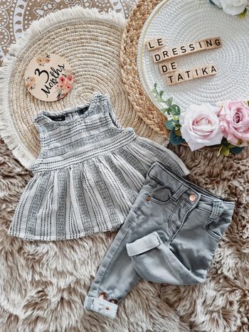 Ensemble 3mois bébé fille