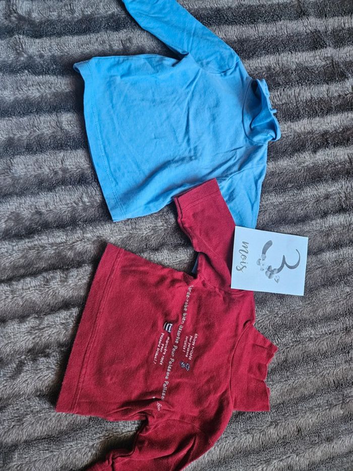 Lot 2 polos manches longues garçon - photo numéro 2