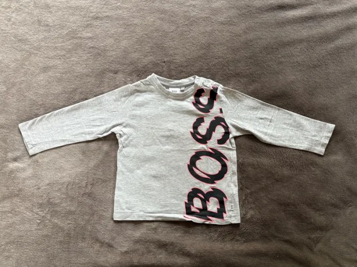 T-shirt manches longues Boss 3 ans - photo numéro 2
