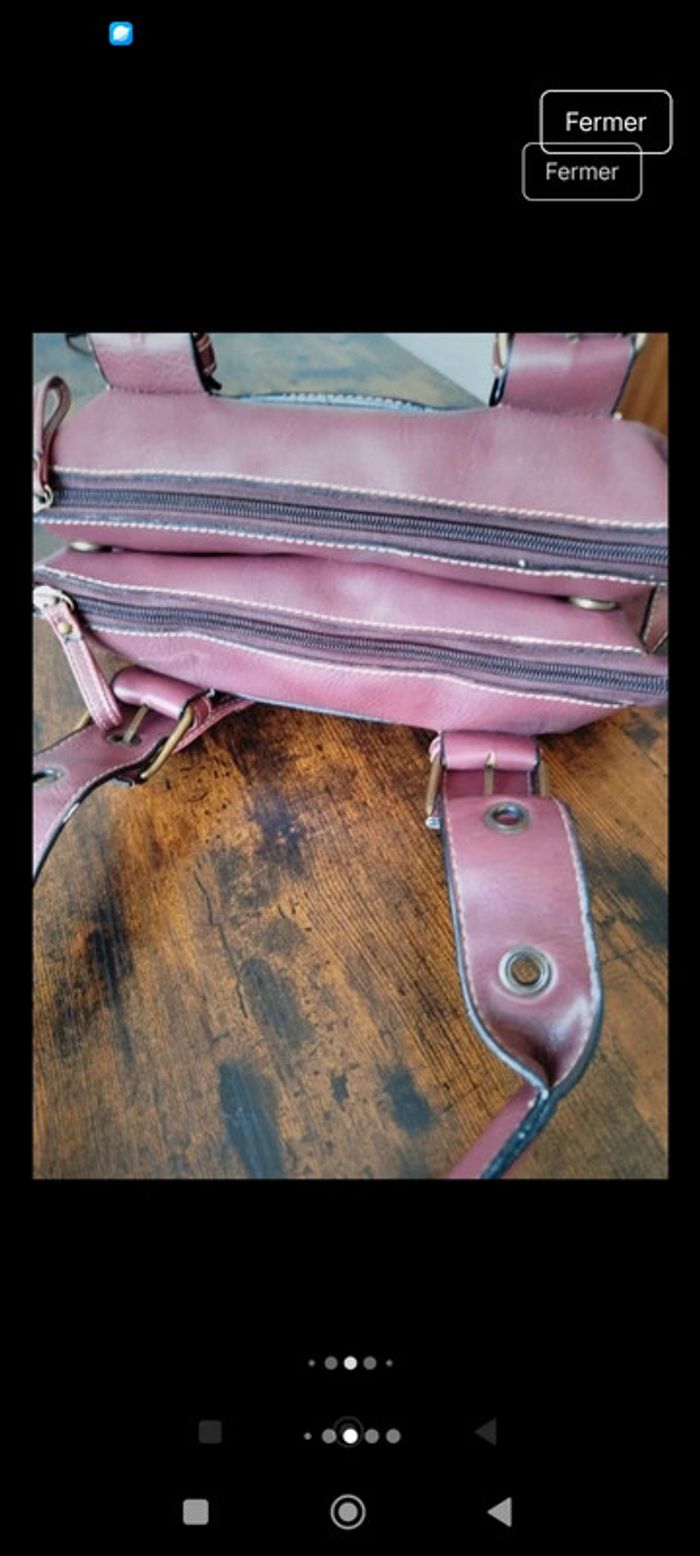 Sac à main similicuir cuir épaules vintage dressing - photo numéro 10