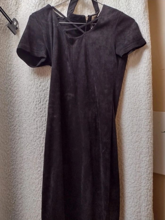 Robe noir effet velours femme taille M 36 only fashion