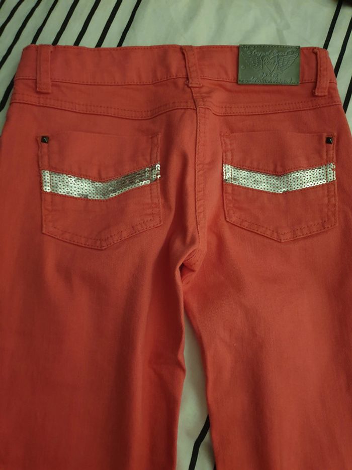 Jean fille couleur rose 12 ans - photo numéro 3