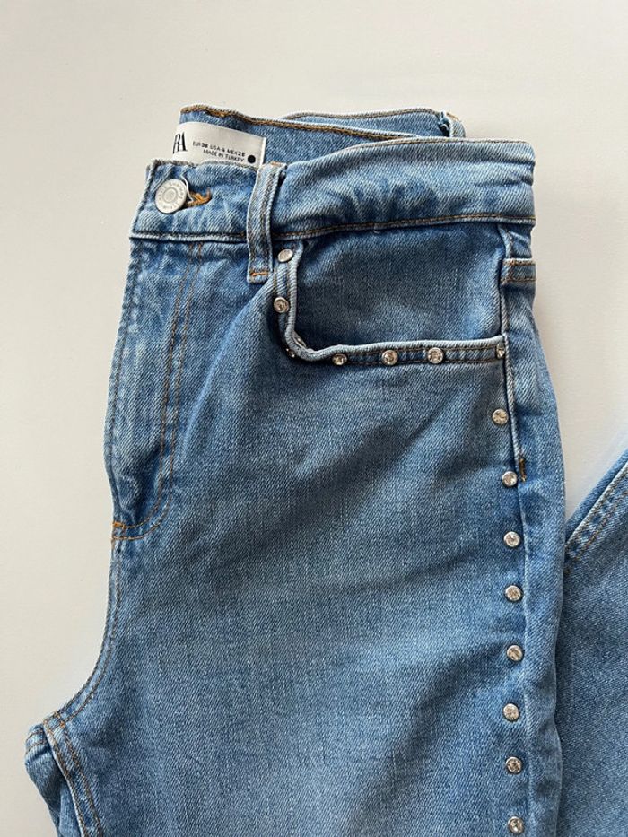 Jean court taille haute taille 36 - Zara - photo numéro 3