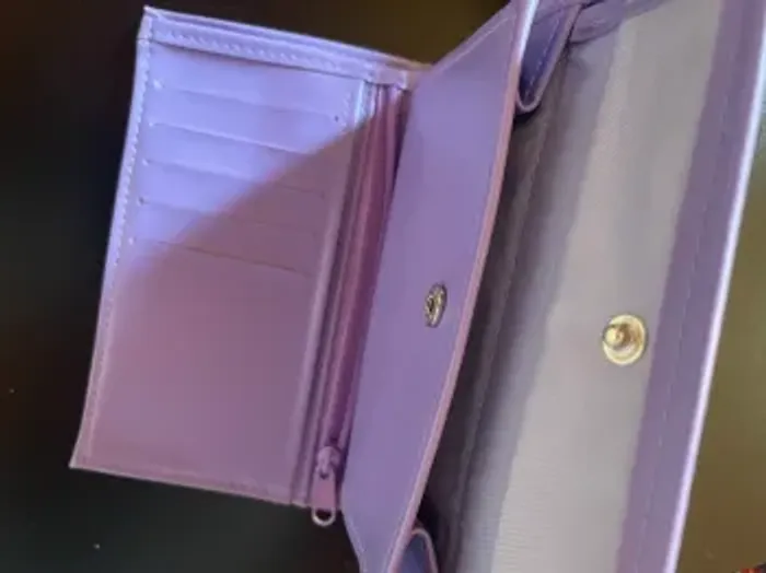 Porte feuille mauve - photo numéro 3