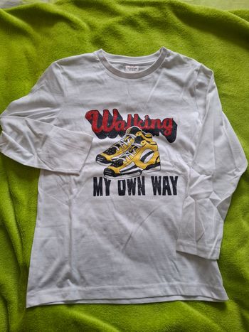 T-shirt manches longues blanc