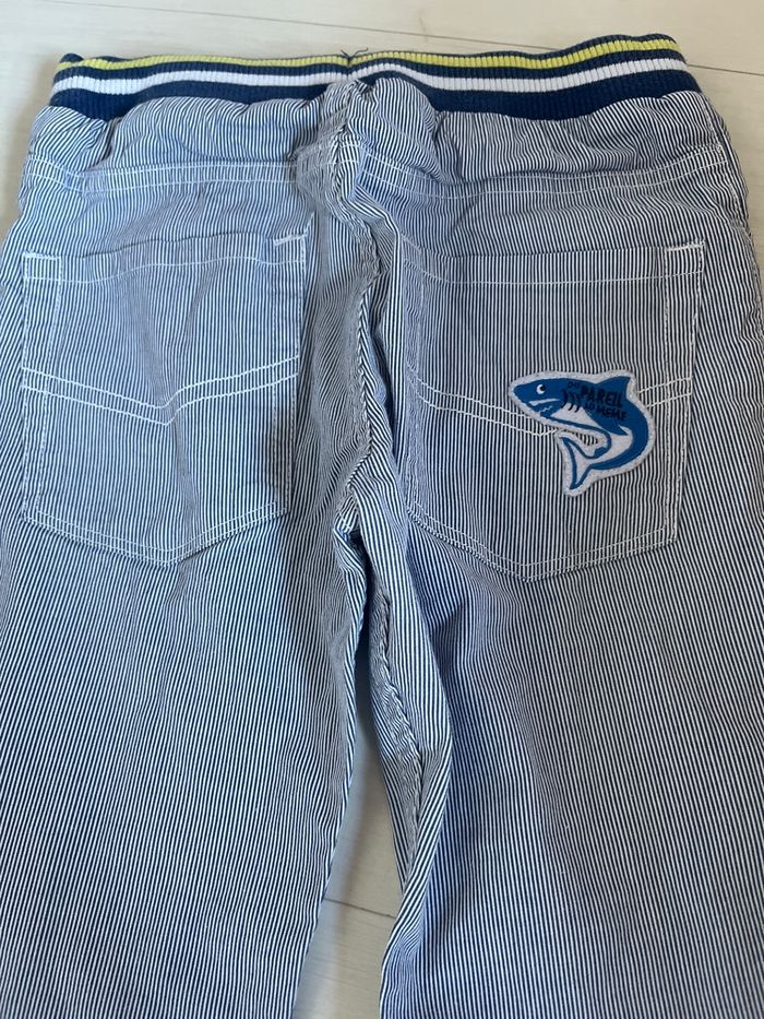 Pantalon rayé avec empiècement dpam 10ans - photo numéro 2