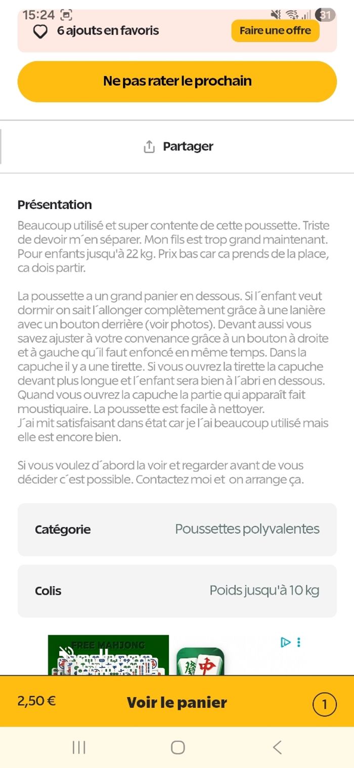 Poussette Hauck Mickey - photo numéro 2