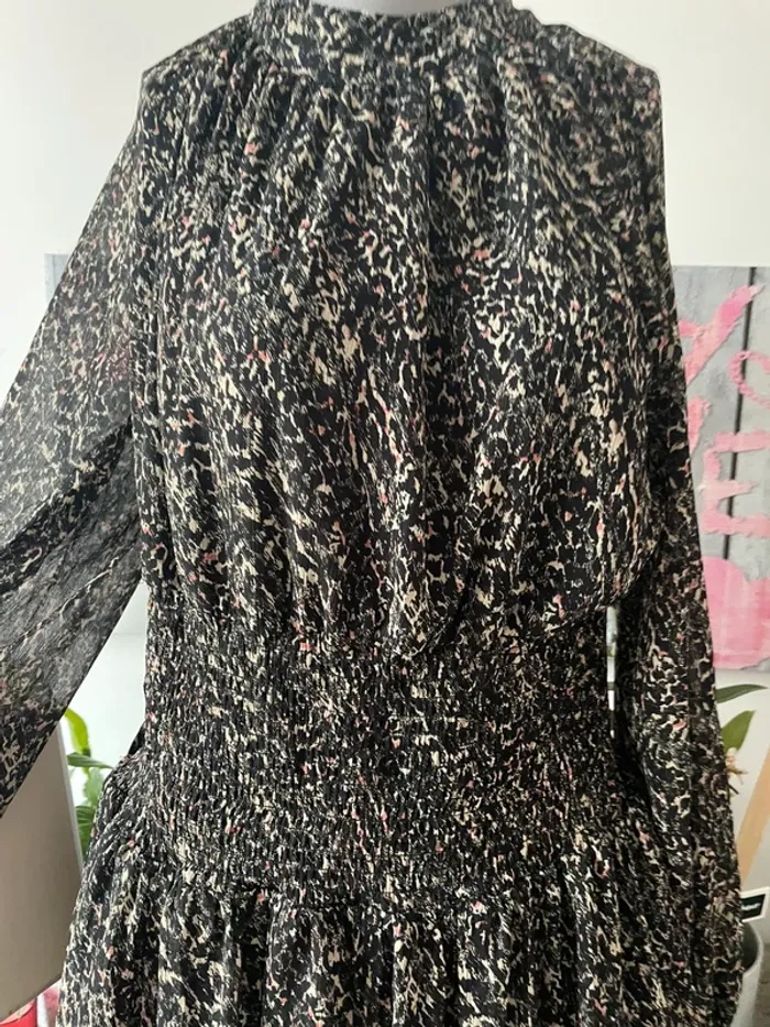 Superbe robe longue manches en voile en 42/44 excellent état de chez Body Flirt - photo numéro 8