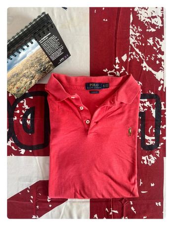 Polo Ralph Lauren rouge corail taille Xl logo prenium