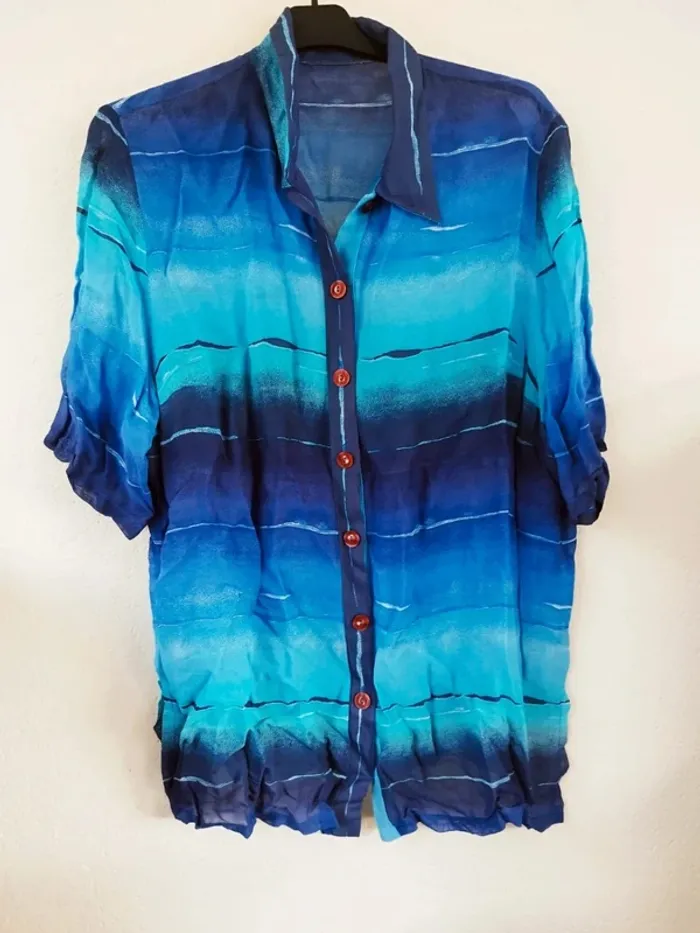 Chemisier bleu - Gerard Pasquier - taille 48