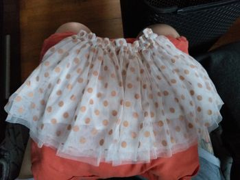 Jupe tulle grain de blé 68cm 6mois