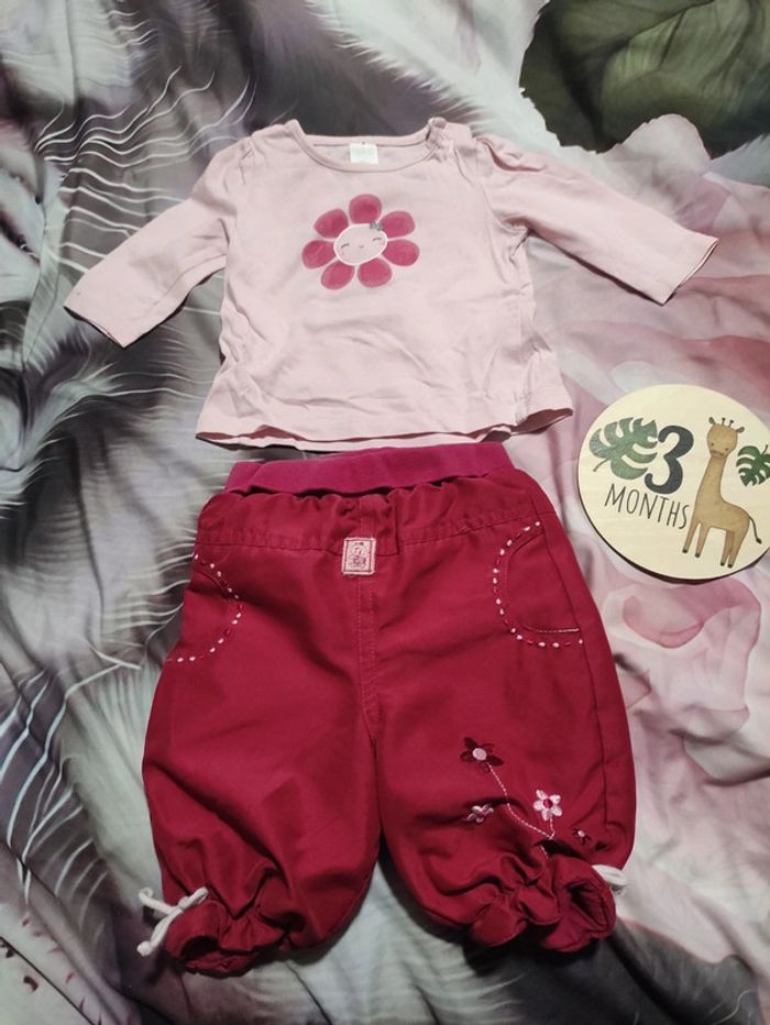 Ensemble haut et pantalon épais 3 mois